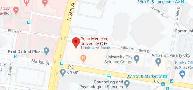 Directions to Penn Dermatology University City